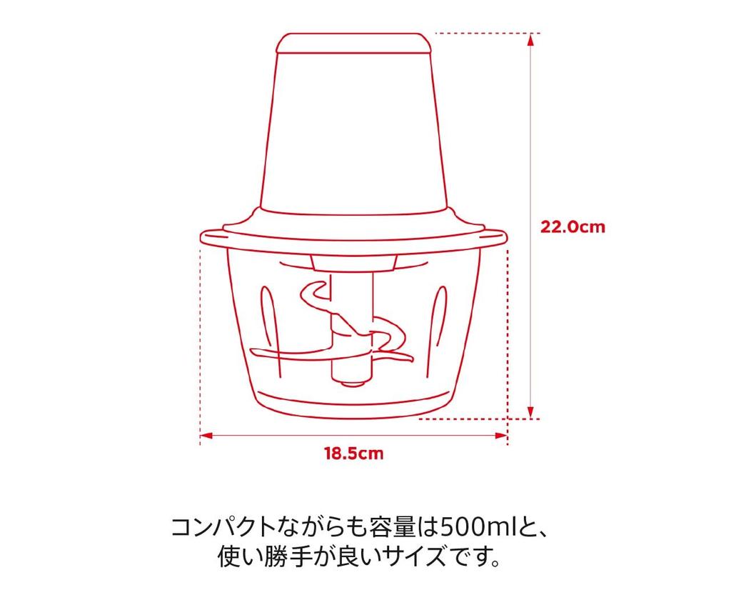 Official Russell Hobbs Mini Chopper 7820JP with Extended Perfect for and Lightweight and 4-Blade (Silver) 3-Month Warranty. Chopping, Mincing,