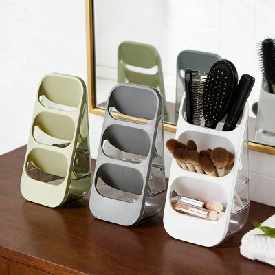 Ins Large Capacity Cosmetic Organizer Shelf with Tiered Shelves - Space-Saving Countertop Suitable for Vanity, Bathroom, Desk