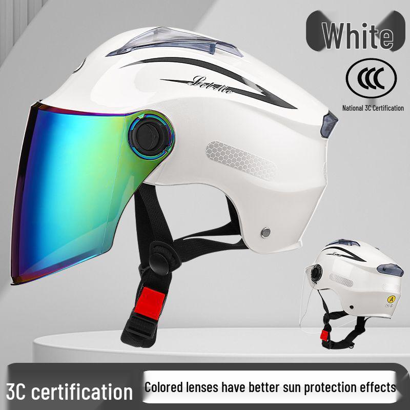 3C Certified Summer Motorcycle Helmet with UV Protection for Men & Women