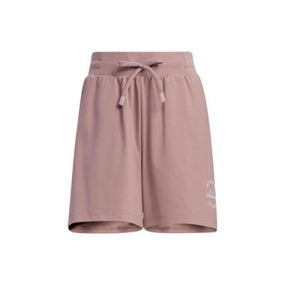 Solid Color Logo Embroidery Letter Print Drawstring Straight Leg Shorts Women Shorts Red HZ7061