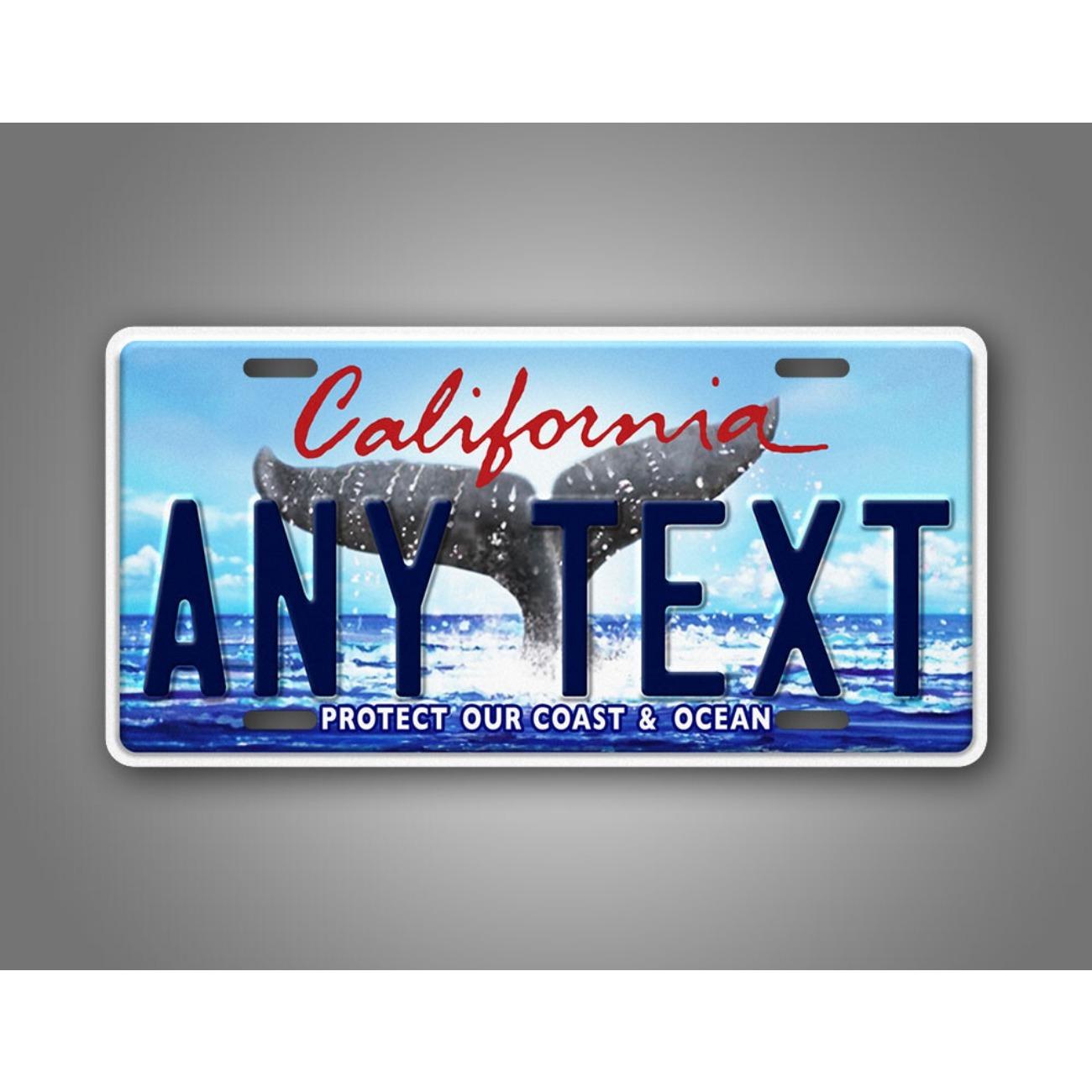 

Personalized California Ocean Coast Themed Metal Decorative Tag Ideal for Home Decor (Only Decoration) белый