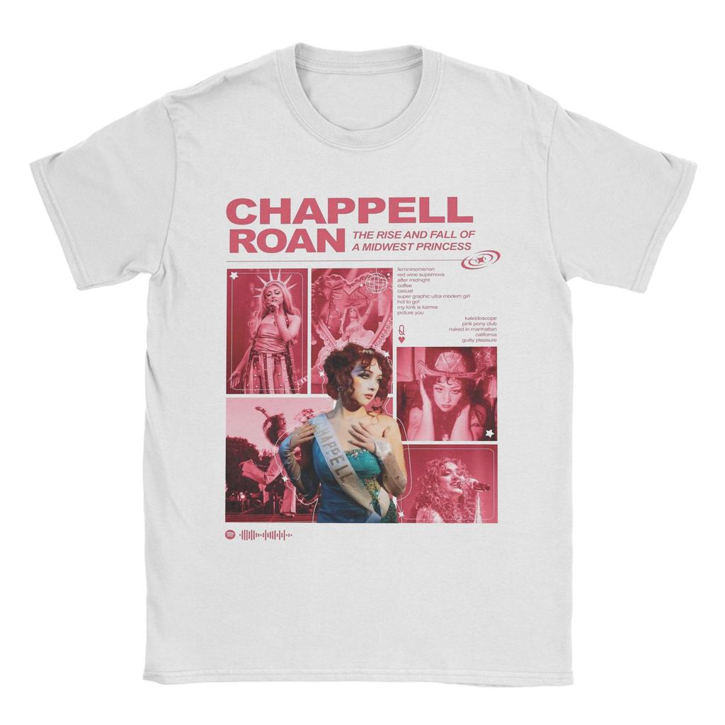 Midwest Princess Collage Chappell Roan TShirts Unisex Casual Cotton Tees Crewneck Short Sleeve T Shirts Gift Idea Clothes