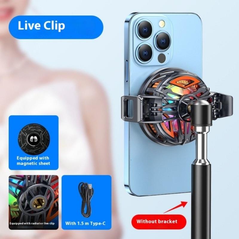 15W Rapid Cooling System Magnetic Back Clip Design Lighting Semiconductor Phone Coolers Device for Smartphones