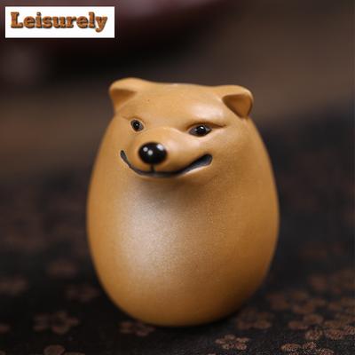 Boutique Dog Egg Tea Pet Handmade Zodiac Tea Figurine Creative Purple Clay Tea Play Figurine Puer Tea Services Accessories Craft