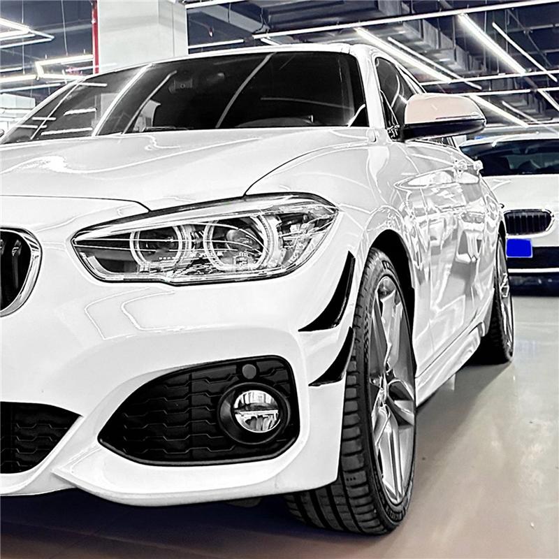 Car Front Bumper Outer Side Splitter Spoiler Canard Trim For BMW 1 Series F20 F21 M Sport 2015-