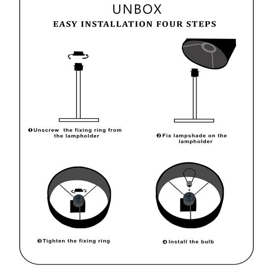 58 Cm Floral Carved Black Wood Table Lamp with White Drum Shade Bedroom, Dining Room, Hotel Room, Living Room, Office Bulb Not Included