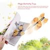 1/3/5/10Pcs Magic Flying Butterfly Wind Up Butterfly Fairy Flying Toys Rubber Band Powered Bookmark Surprise Wedding Birthday