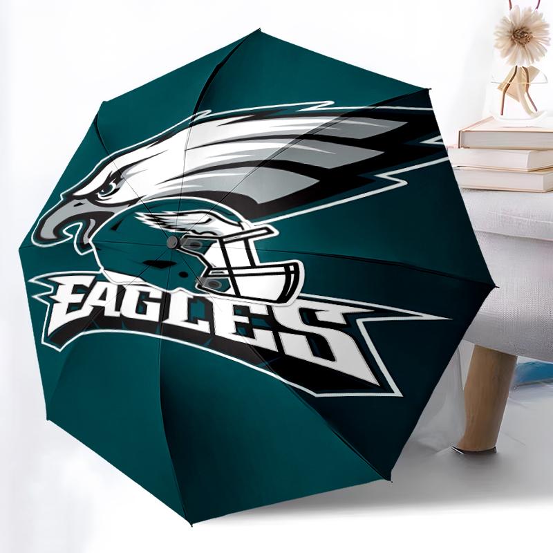 Printed Philadelphia Eagles LOGOPrinted Folding Umbrella,Outdoor,Leisure,And Travel Umbrella,Durable Umbrella Fabric,Birthday And Holiday Gift
