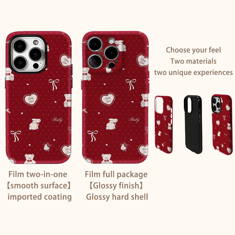 Baby TeddyFor Magnetic Phone Case for IPhone 17 16 15 14 13 Pro Max Plus Single Double-layer Tough Case