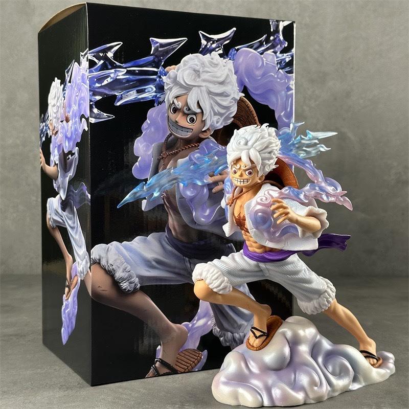 One Piece Sun God Nika Luffy Figure Gear 5 Standing On Cloud Anime Statue Model Desktop Ornament Decoration Gift For Anime Fans