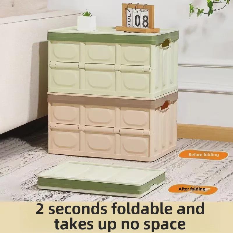"Large Capacity Foldable Storage Box for Car, Furniture, Clothing, and Camping"