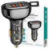 USAMS Land. Alone. 2Xusb+1Xusb-C 125Wfast Charge Transparent Black Cc158Cc01 (Us-Cc158)