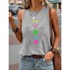 Elegant women's round neck sleeveless women's clothing vest