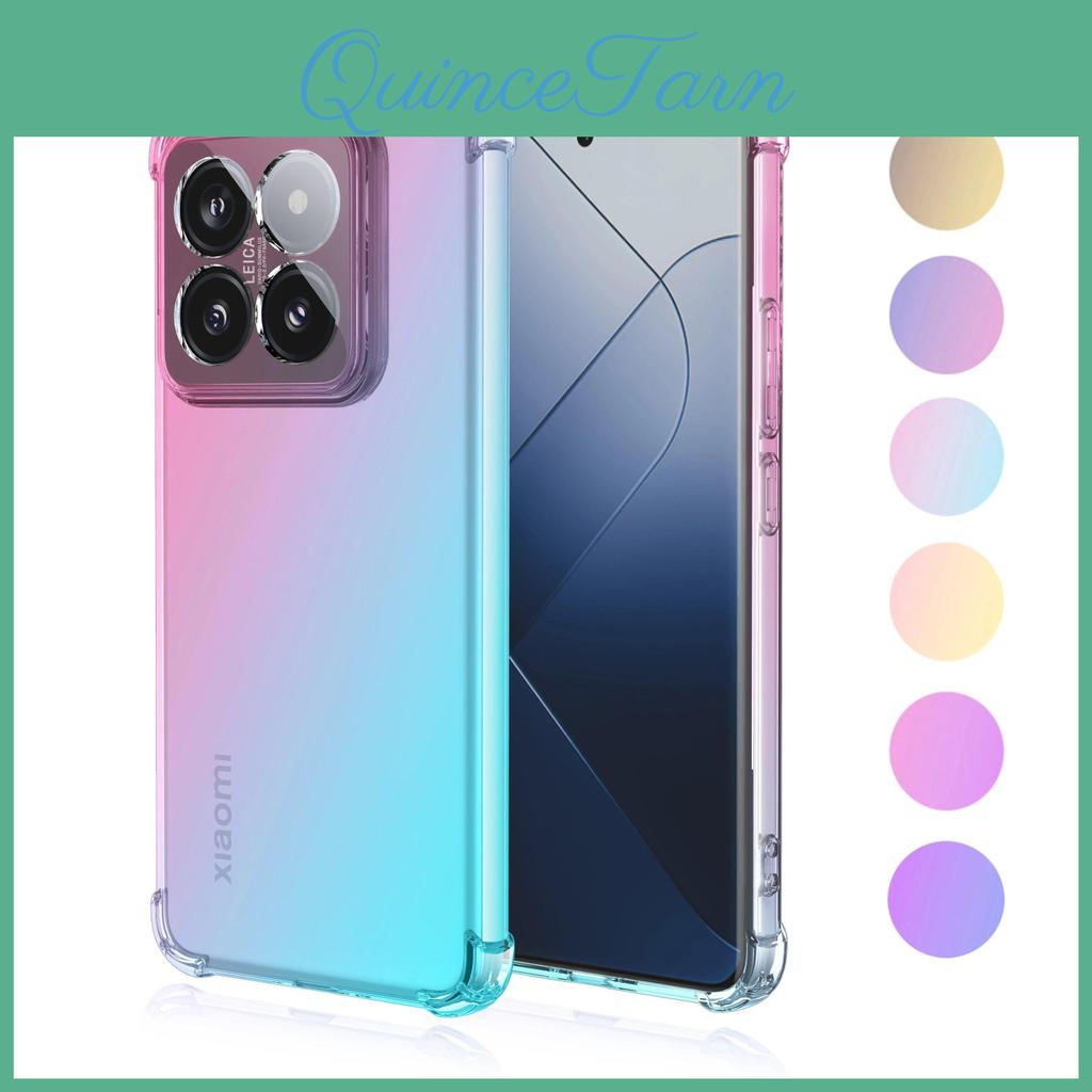 Poco For X6 Xiaomi Case Pro X 6 5g Gradient Silicone Case For Poco M6 Pro 4g M6 M5 S X5 X 5 Pro Shockproof Airbags Soft Tpu Translucent Back Cover