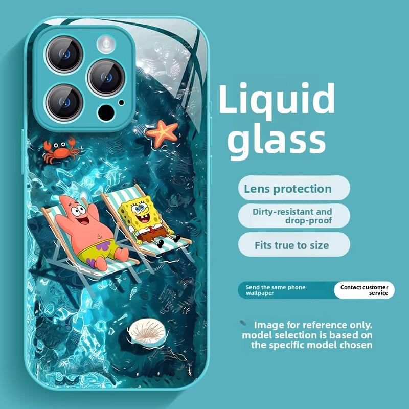 Tom and Jerry SpongeBob SquarePants Apple 17 Pro Max Phone Case iPhone Air Liquid Glass 16 Full Coverage Case