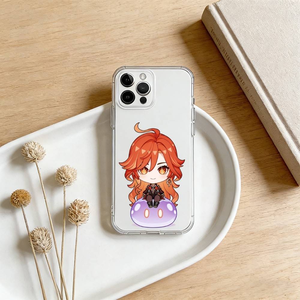 G-Genshin M-Mavika Phone Case For iPhone 17 16 15 14 13 12 11 Mini Pro Max Plus Transparent Cover