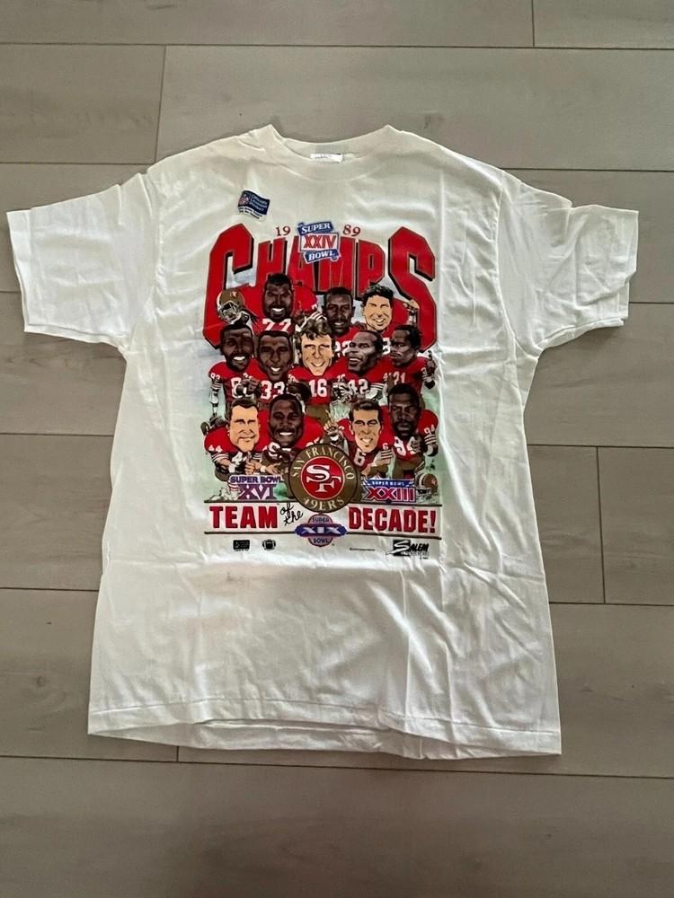 

San Francisco 49ers Super Bowl Team of the Decade Shirt Reprint S-5XL Unisex T-Shirt XXXXL