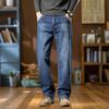 2025 New Model Fleece-Lined Warm Jeans for Men, Loose Straight-Leg Pants, Thick Winter Style, Large Size Men's Pants