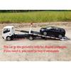 1/32 Nissan VAN-Typ-Legierungsanhänger-Modellsimulations-Metallautotransporter-Abschleppwagen-Rückziehspielzeug-LKW mit Sound und Licht