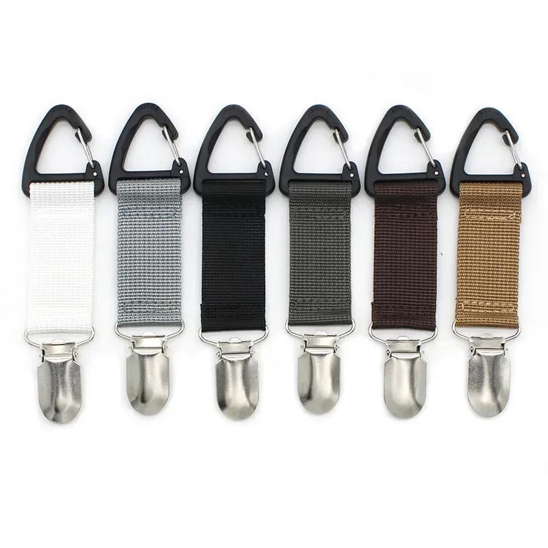 [2pcs Color Random] Hat Outdoor Storage Clip Can Be Hung On Backpacks, Portable Equipment Storage Clip for Outdoor Travel
