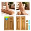 Premium Kork Balance Board Fußtrainer zur Stärkung der Fußfunktion und Knöchelstabilisierung für Yoga, Rehabilitationstraining