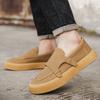 Trend Designer Men's Suede Leather Loafter Platform Leisure Monk Strap Shoes Male Walking Dress Wedding Footwear Zapatos Hombre