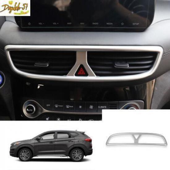 For - Hyundai Tucson Silver central console air outlet vent cover Trim