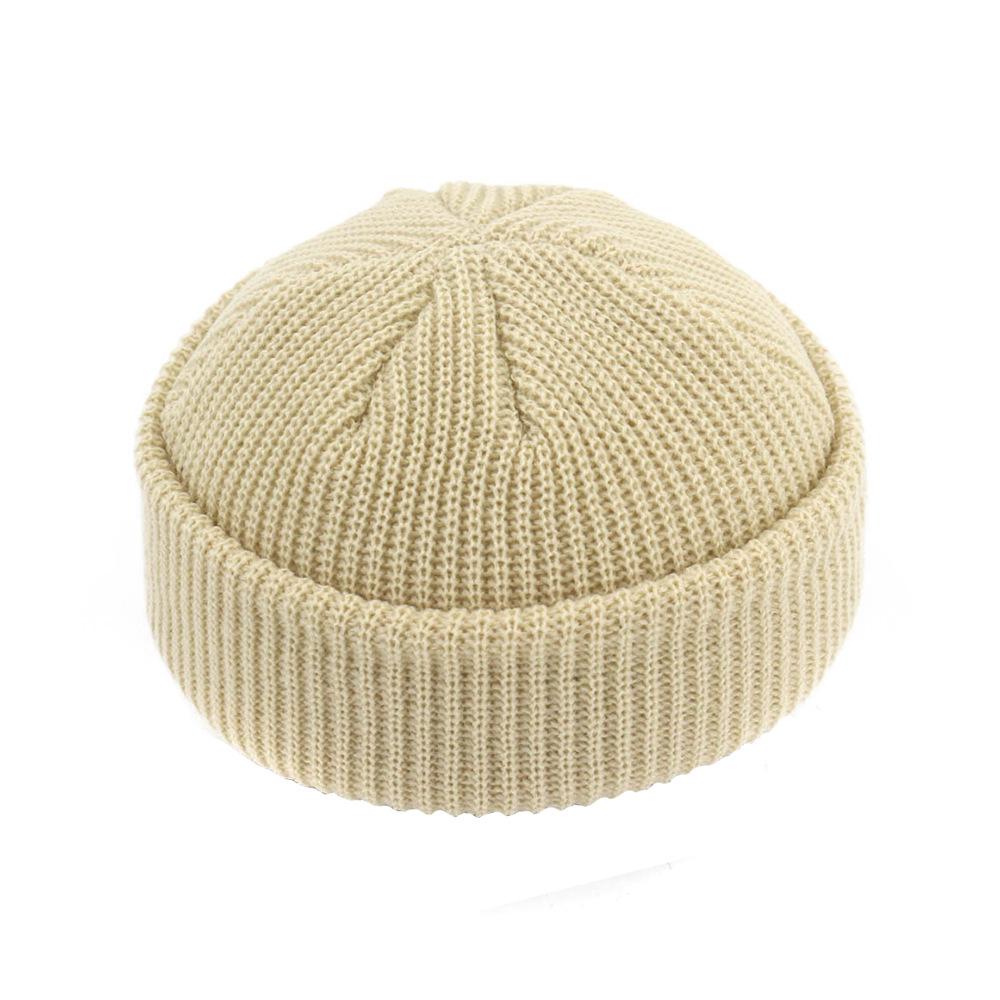 2020Fashion Hip Hop Beanie Strickmütze Männer Skullcap Frauen Winter Warm Brimless Baggy Melon Cap Manschette Docker Fisherman Beanies Hüte
