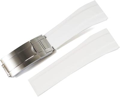[Import King Original] Watch Parts - Compatible with Rolex - Aftermarket Buckle Included - Rubber Strap - Oysterflex - Fits Daytona, Submariner, Explo