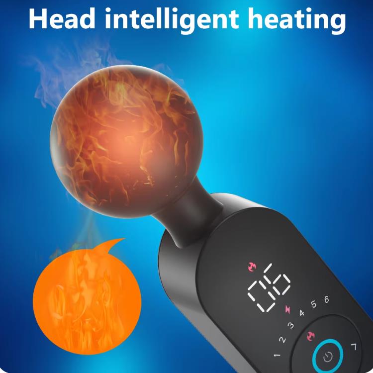 AV Magic Wand Wibrator dla kobiet Stymulator łechtaczki Ogrzewanie Mocny masażer dla kobiet Cyfrowy wyświetlacz USB Akumulatorowa zabawka seksualna