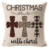 New Christmas Linen Pillow Cover Simple Sofa Pillow Home Printed Cushion Cover