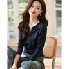 MOHAN YIMEI Women's Casual Long-Sleeve Knit Top