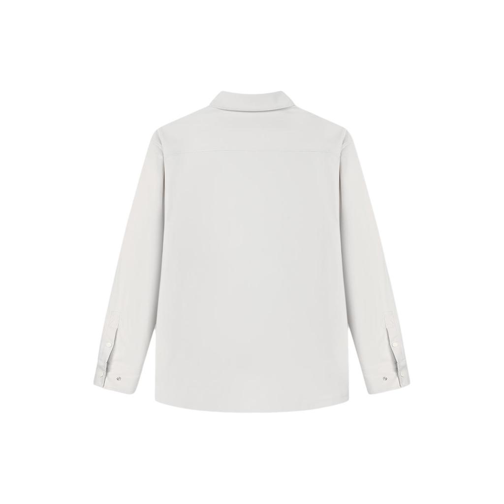 New FILA Shirt Men's White Sand Gray F11M418402F-GY