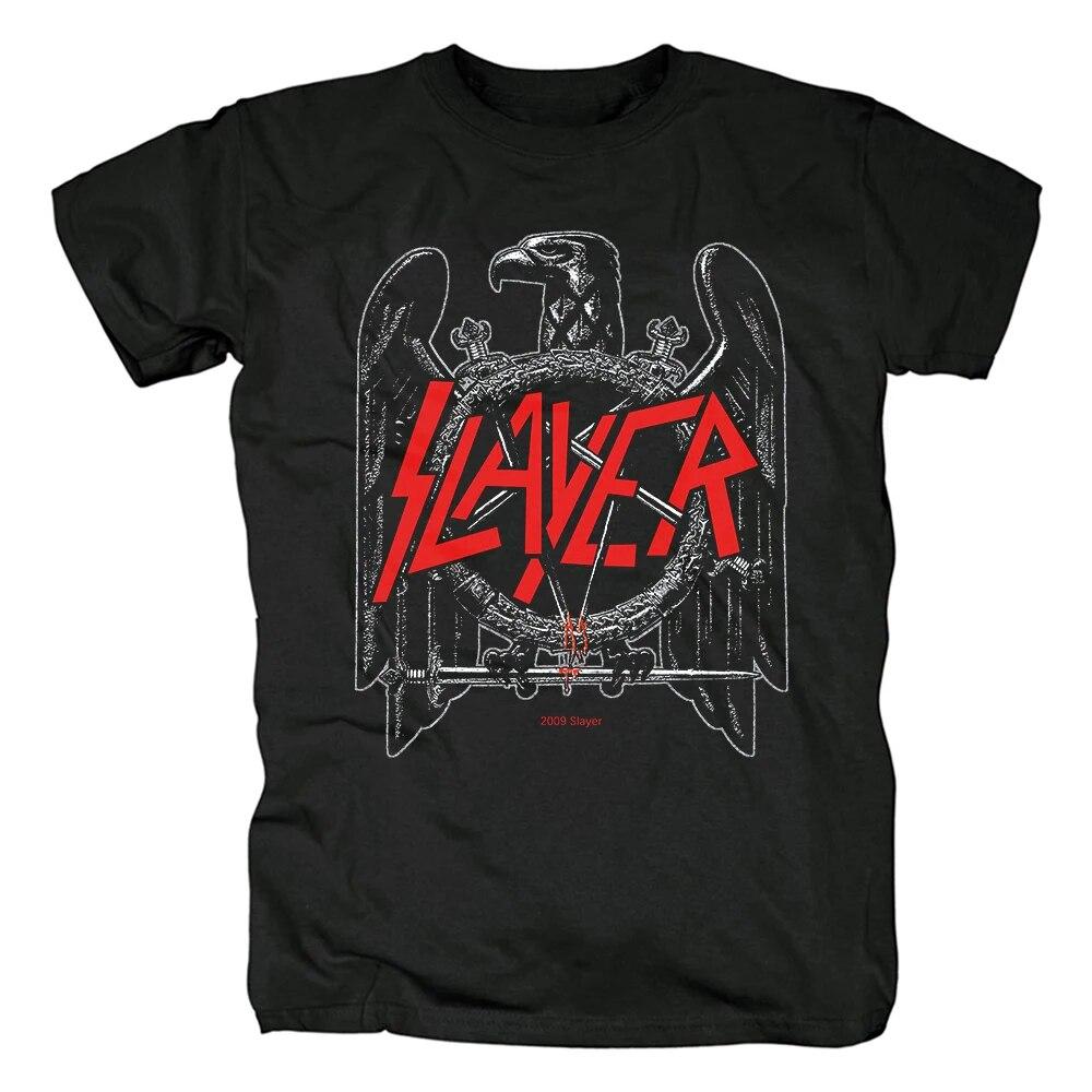 Vintage Slayer Show No Mercy T Shirt Unisexs Fashion Short Sleeve Tshirt Harajuku Streetwear Hip Hop Cotton T-Shirt Tee Tops