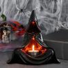 Candle Holder Witchcraft Candle Holder Candle Holder with Hooded Cloak Tealight for Home Tabletop Decor Unique Halloween