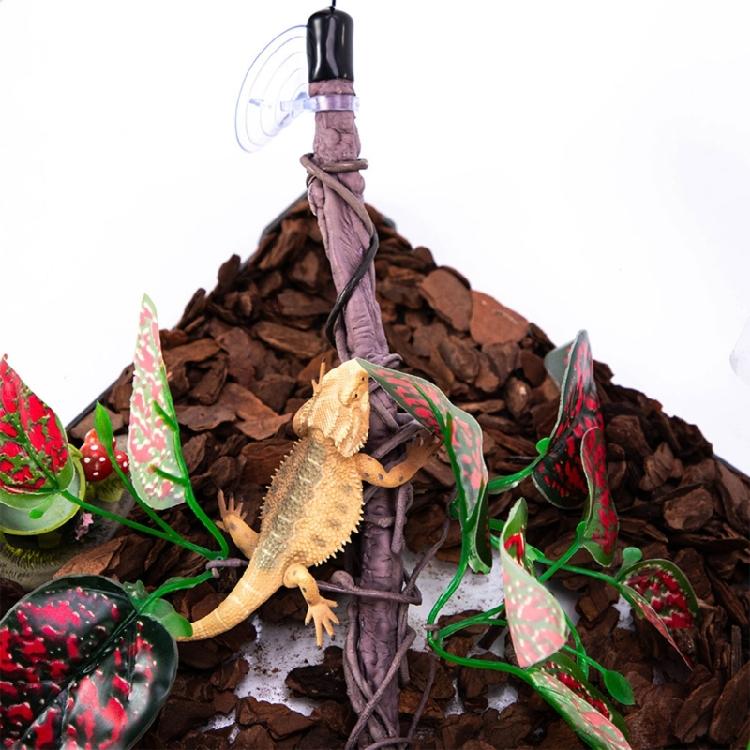 Realistic Vine Decoration for Reptiles Terrariums Natural Cave Habitat Decors Climbing Plant Hammock Hideouts Cave