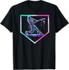 Baseball Drip Ice Cream Baseball Home Plate Baseball T-Shirt
