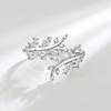 Copper Ring Classics Zircon For Women Luxury Shining Beautiful Ring Fashion Wedding Party Women Jewelry Branch