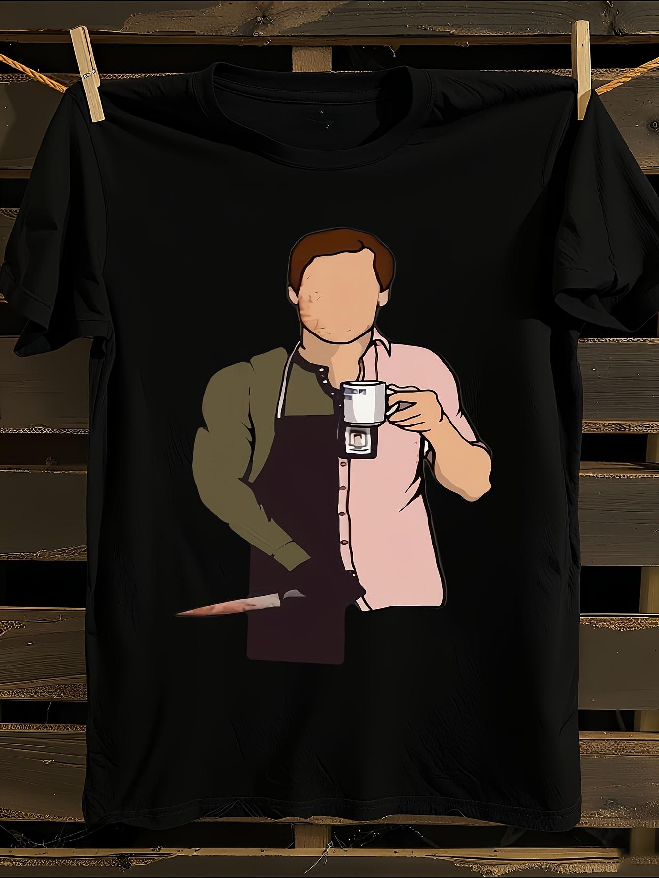 

DEXTER MORGANS Iconic TV Show T-Shirt Mens Tshirt Womens Tshirts with Letters Print Short Sleeves T-Shirt Casual Street Tee Shirt Top M
