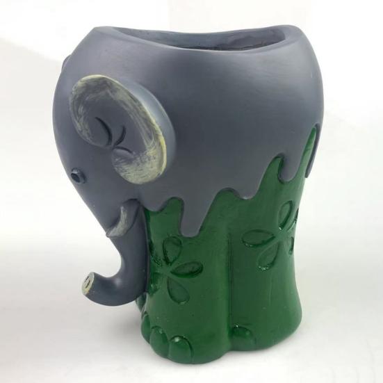 Vaso per piante creativo, grande capacità, resina, elefante in preghiera, grande fioriera, forniture da giardino