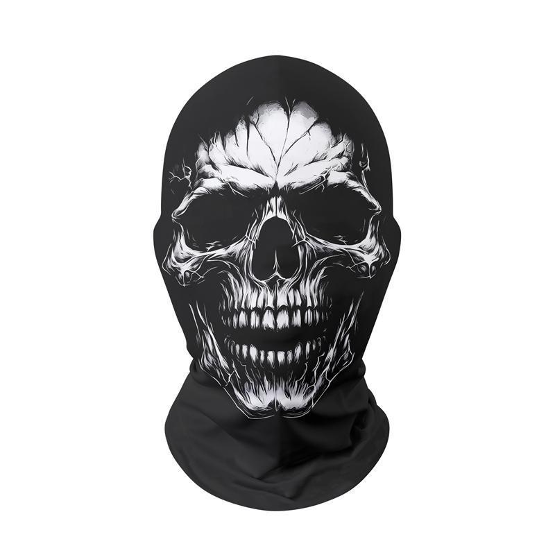 Maschera Integrale in Rete Uomo Donna Ciclismo Motocicletta Costume Divertente Copricapo Traspirante