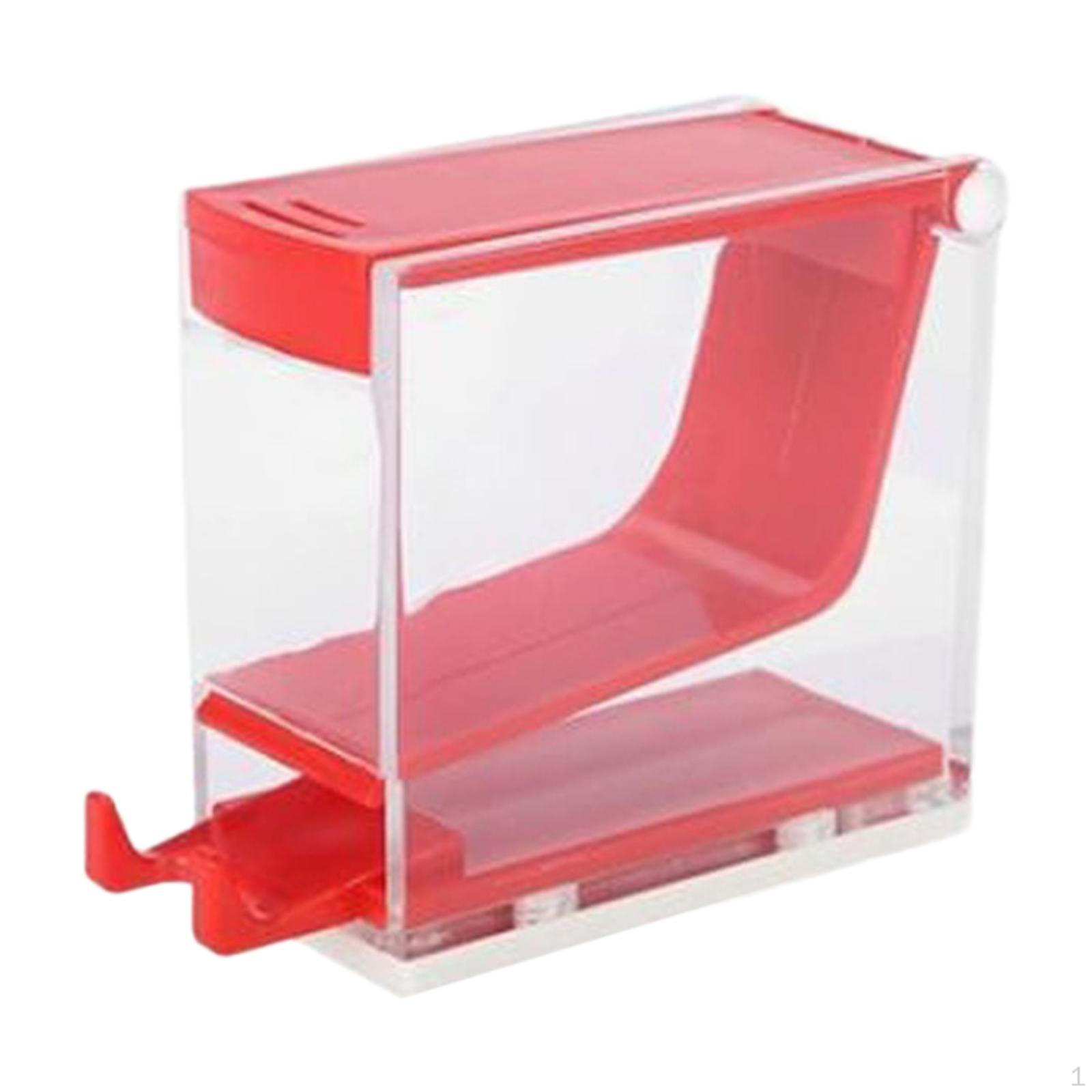 Roll Dispenser Box Clear Nonslip Easy to Use Organizer Case for Countertop Lab красный 1383₽
