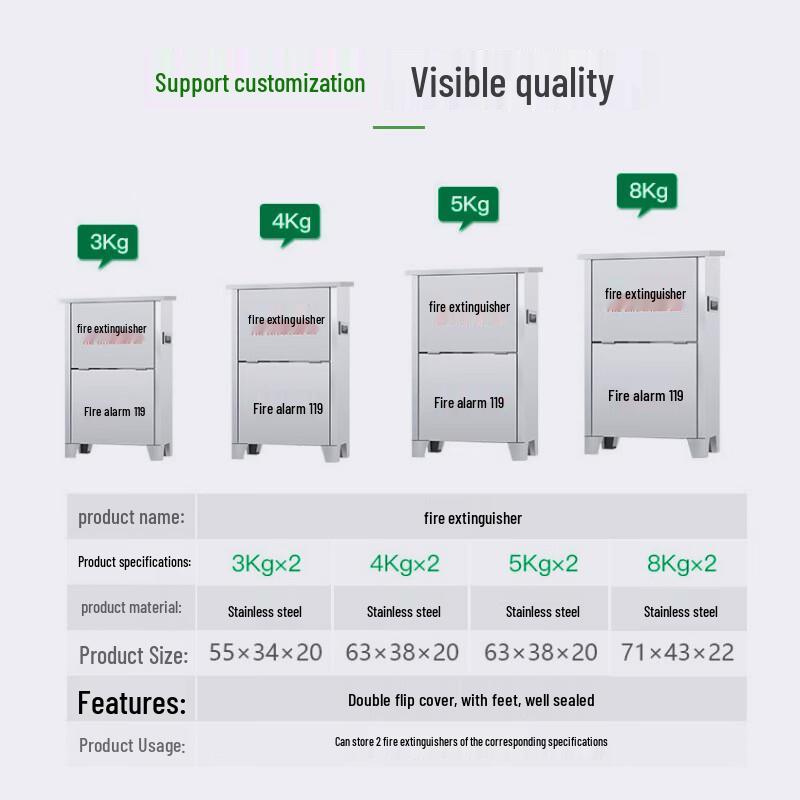 

Biao Fan Commercial Stainless Steel Fire Extinguisher Box