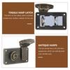 2Pcs Vintage Box Lock Suitcase Latch Brass Clasp Padlock Furniture Hardware Wooden Trunk Hasp Locker Closure Fastener
