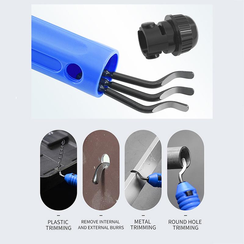 Deburring Tool Set, Deburring Tool Kit With 10pcs BS1010 Blades And Burr Remover Tool Cutting Deburrs Wood Plastic Aluminum Copper Steel - View #9