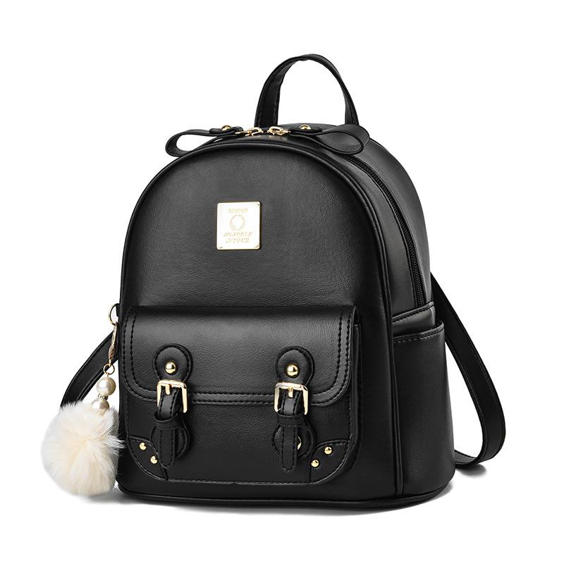 

Soft Leather Women s Backpack New Fashion Women s Bag Large Capacity Book Bag Ladies Leisure Travel Backpack