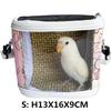 Super draagbare huisdier vogelkooi papegaaiendrager reistas ademend lichtgewicht hamster eekhoorn voor kleine dieren huisdieraccessoires