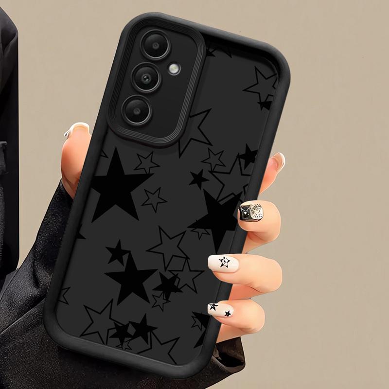 phone case for Samsung Galaxy A55 A52 A33 cases A24 A15 A12 A23 A22 5G A54 A52s A53 A14 funda Cover Pentagram Art Star Moon Cool