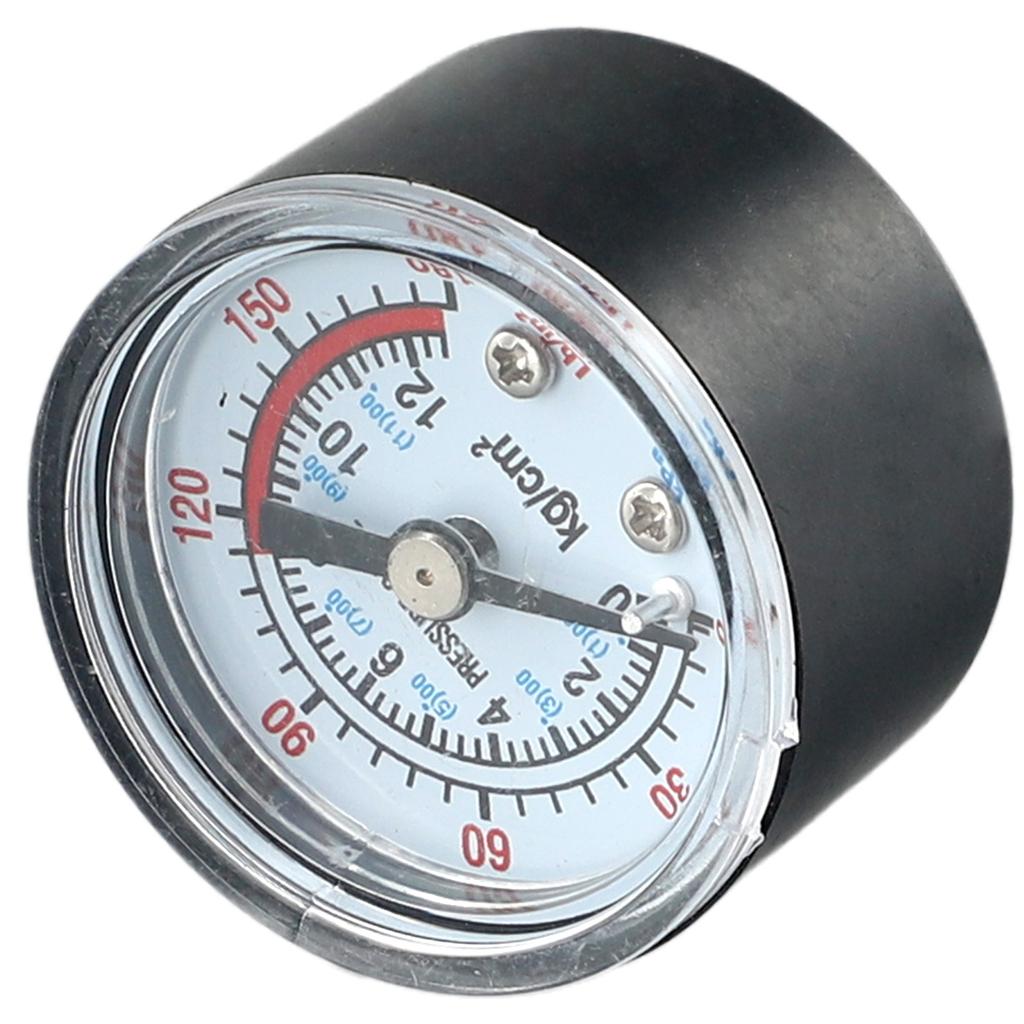 0-12Bar Pressure Gauge Pneumatic Pressure Gauge 1/8\\\" NPT Thread Case Size 42*40mm Large Dial Thread Diameter 9mm