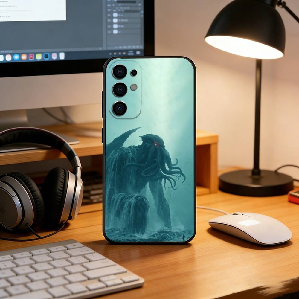 Mythos Art CTHULHU Phone Case Black Silicone Soft For Samsung S25,S24,S21,S22,S23,S30,Ultra,S20,Plus,Fe,Lite Samsung S20ULTRA5G